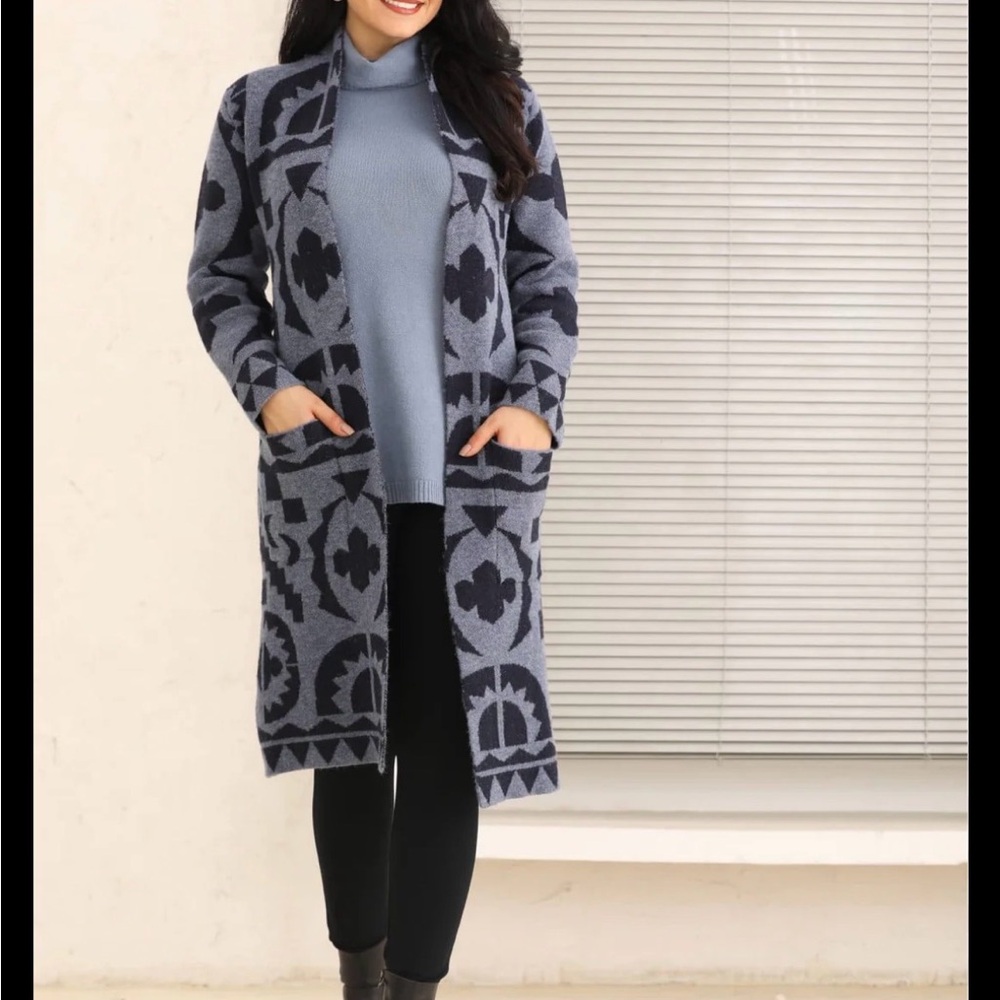 0050–NWT Elegant Blue Women's Cardigan